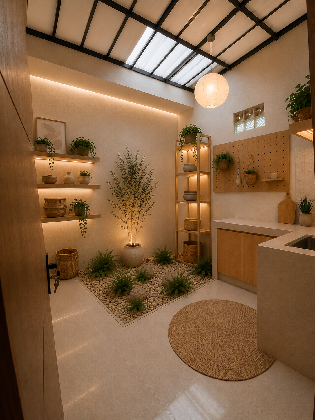 Ruang dapur Cluster Sukamukti Islamic Tipe 45