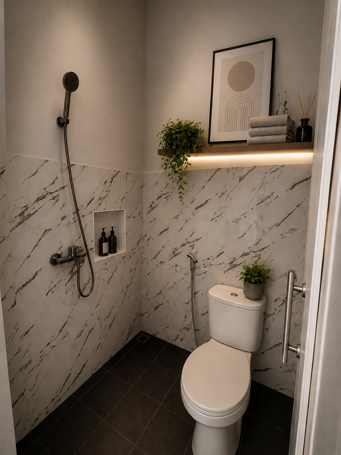 Tampak toilet Villa Resik